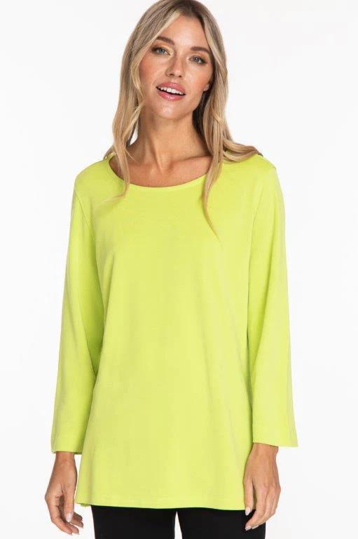 Keylime 3/4 Sleeve Hi-Neck Top