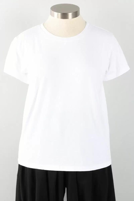 White Crew Neck Tee